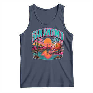 Game Day San Antonio Pride Tank Top Retro Western Pink Neon