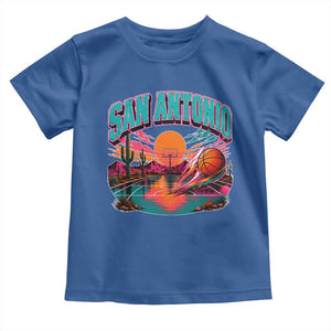 Game Day San Antonio Pride Toddler T Shirt Retro Western Pink Neon