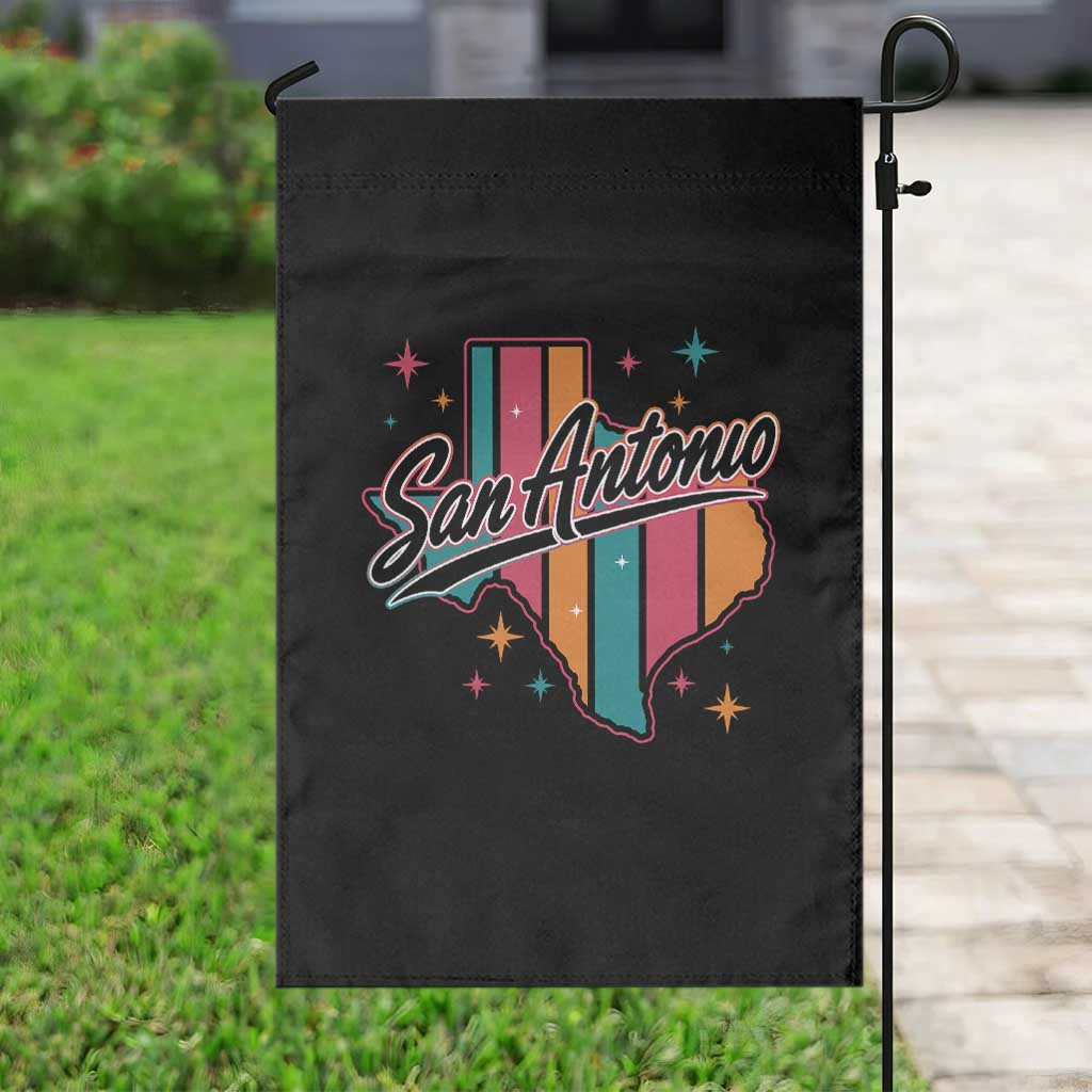 San Antonio Game Day Spirit Garden Flag Texas Map Pride