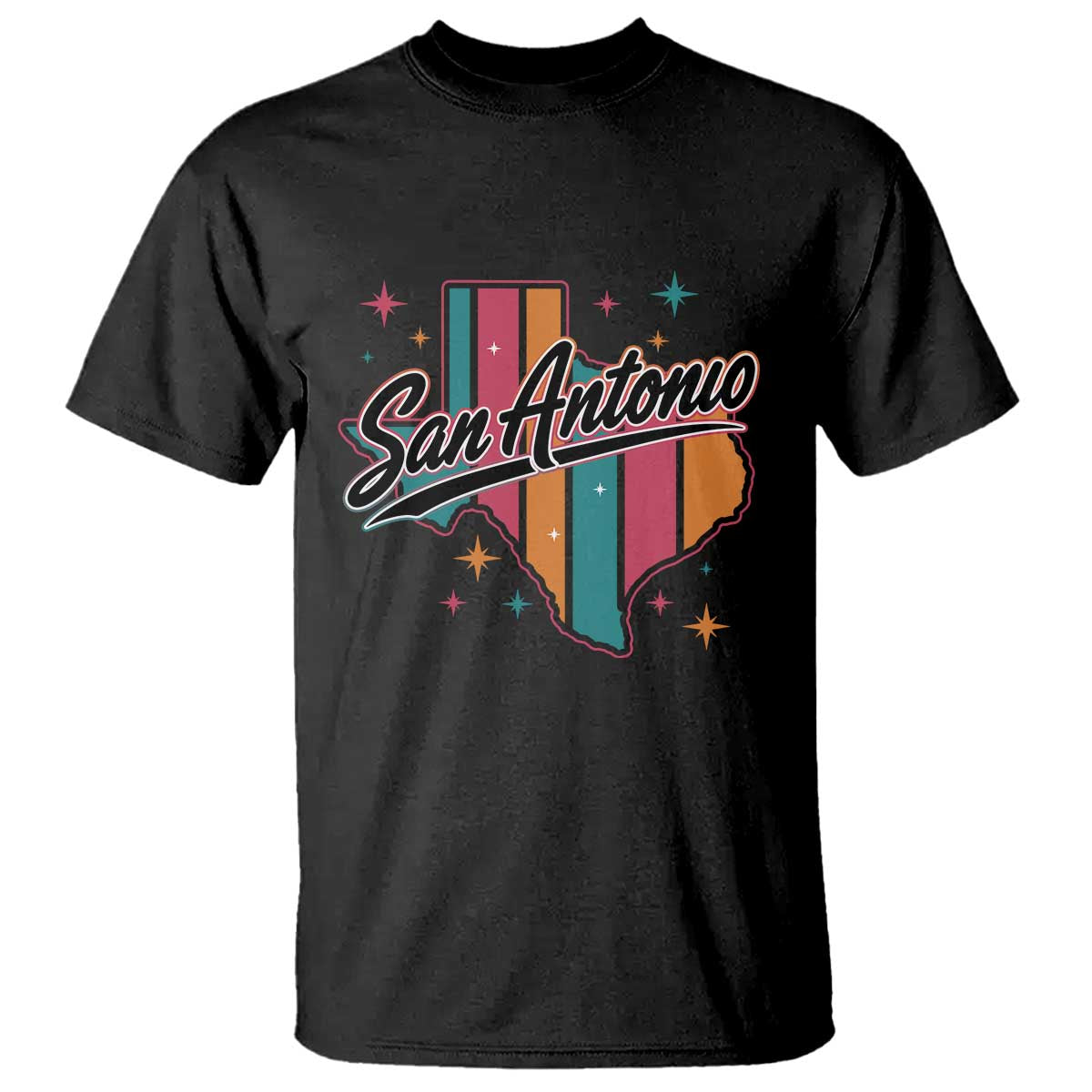 San Antonio Game Day Spirit T Shirt Texas Map Pride
