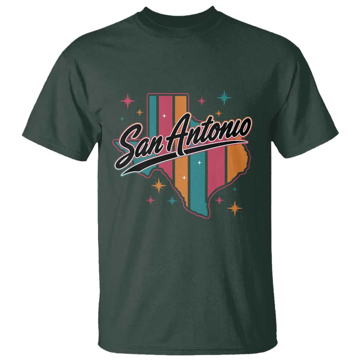 San Antonio Game Day Spirit T Shirt Texas Map Pride