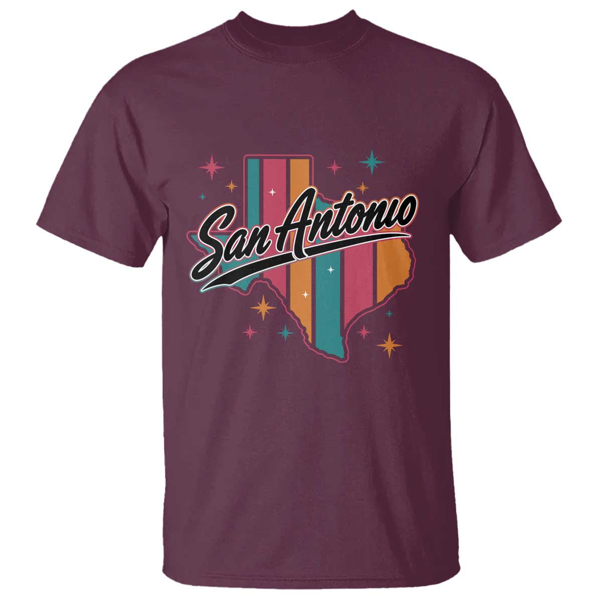 San Antonio Game Day Spirit T Shirt Texas Map Pride