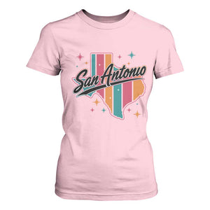 San Antonio Game Day Spirit T Shirt For Women Texas Map Pride