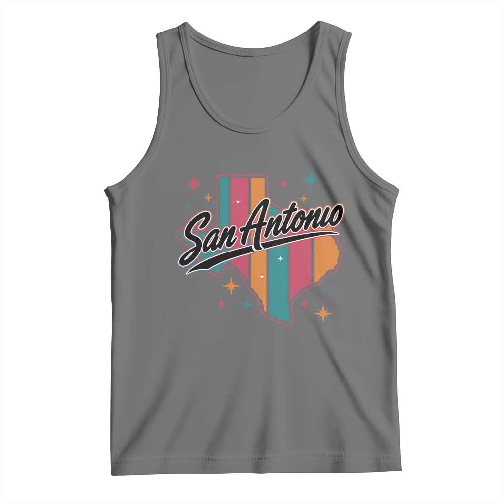 San Antonio Game Day Spirit Tank Top Texas Map Pride
