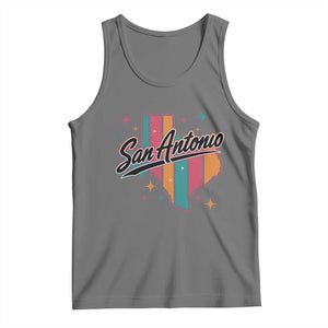 San Antonio Game Day Spirit Tank Top Texas Map Pride