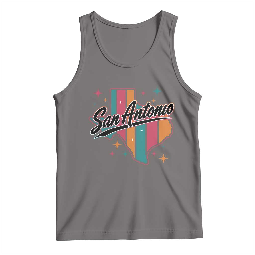 San Antonio Game Day Spirit Tank Top Texas Map Pride