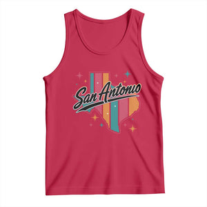 San Antonio Game Day Spirit Tank Top Texas Map Pride
