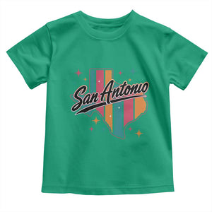 San Antonio Game Day Spirit Toddler T Shirt Texas Map Pride