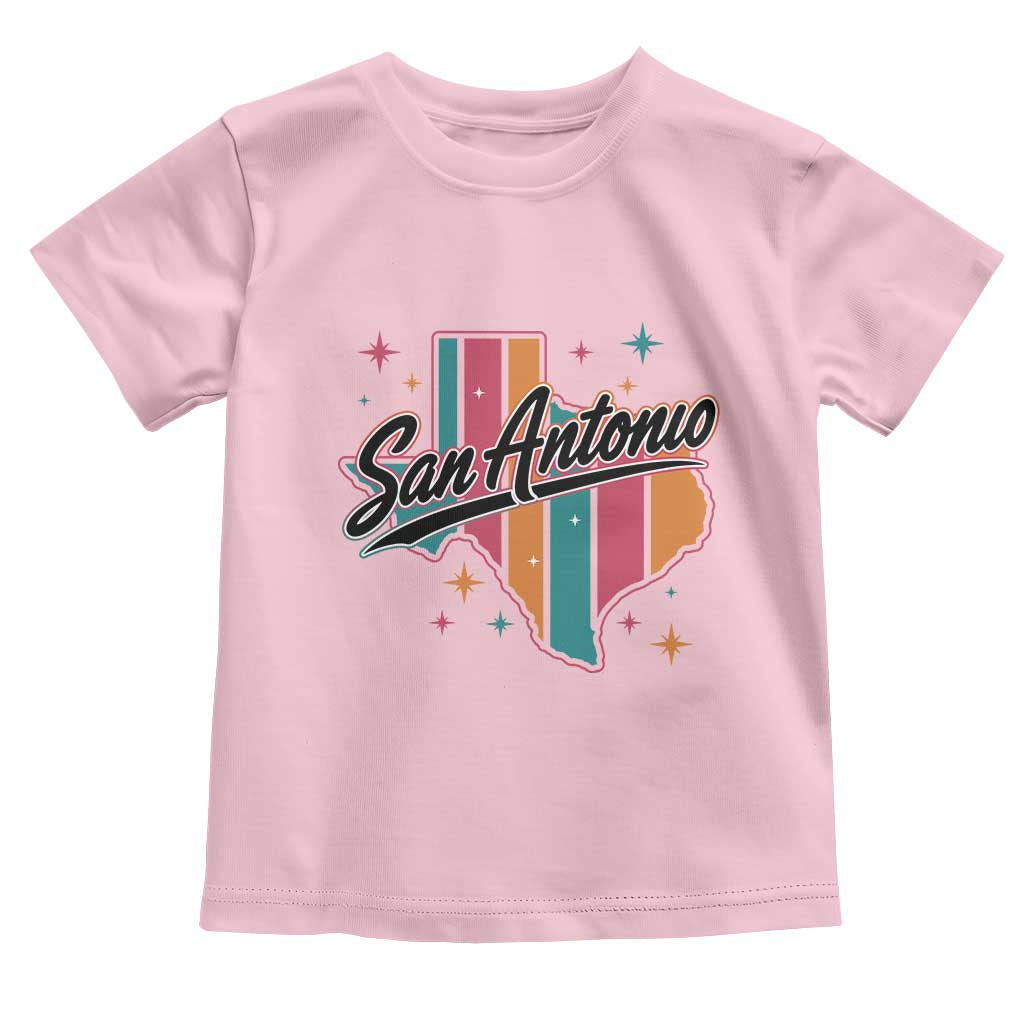 San Antonio Game Day Spirit Toddler T Shirt Texas Map Pride