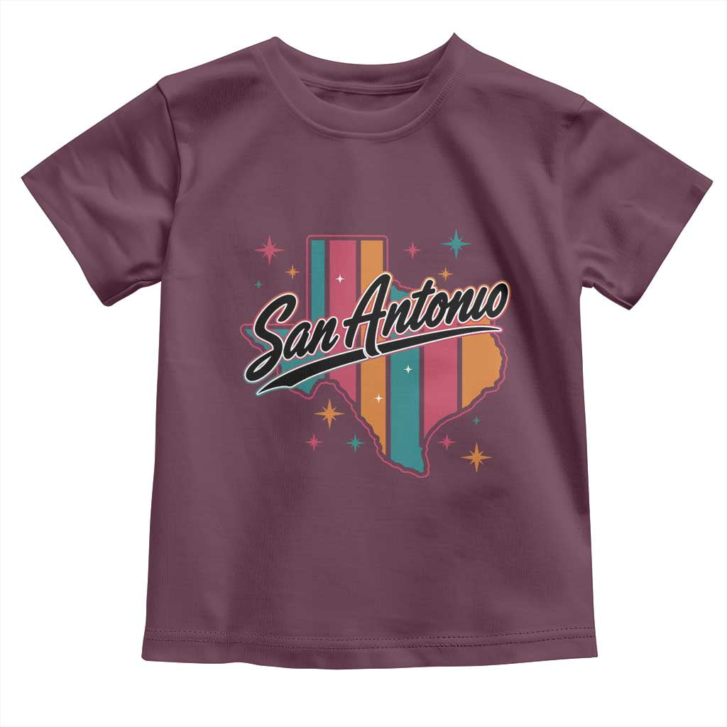 San Antonio Game Day Spirit Toddler T Shirt Texas Map Pride