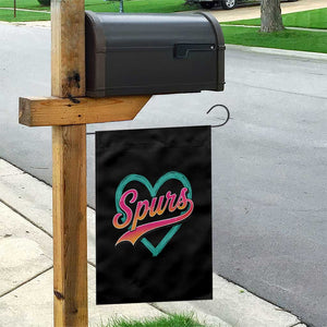 Retro Spurs Nickname Garden Flag Vintage Hoops Fan Gift