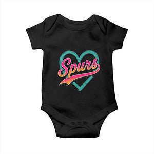 Retro Spurs Nickname Baby Onesie Vintage Hoops Fan Gift