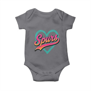 Retro Spurs Nickname Baby Onesie Vintage Hoops Fan Gift