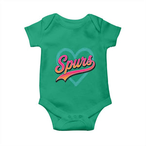 Retro Spurs Nickname Baby Onesie Vintage Hoops Fan Gift