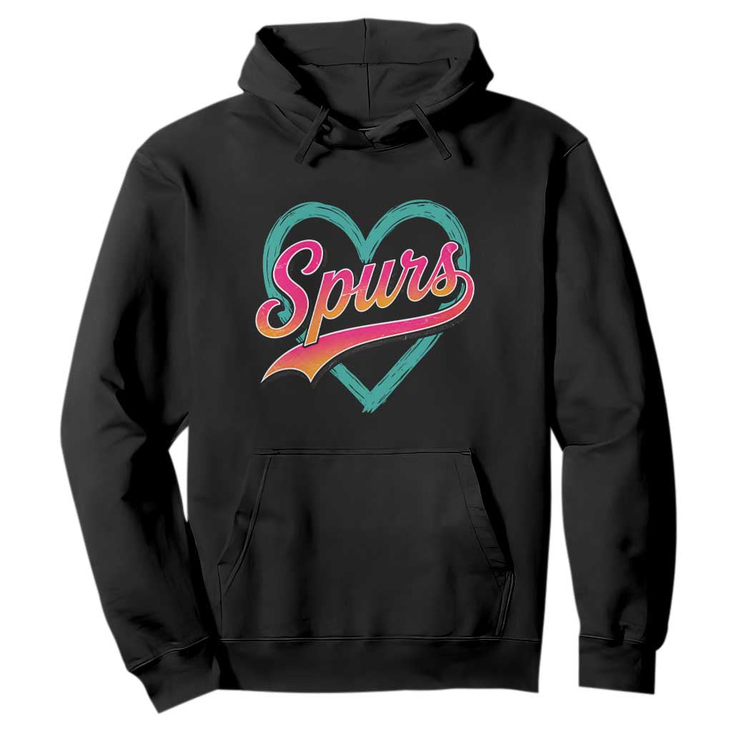 Retro Spurs Nickname Hoodie Vintage Hoops Fan Gift