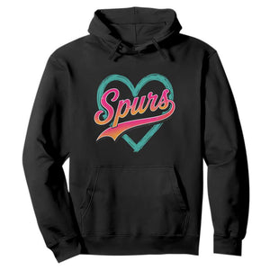 Retro Spurs Nickname Hoodie Vintage Hoops Fan Gift