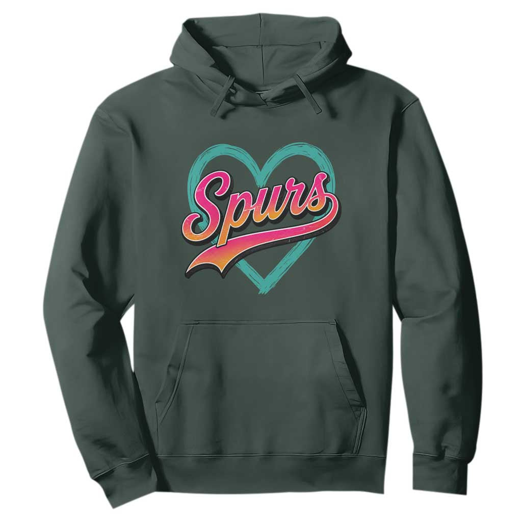 Retro Spurs Nickname Hoodie Vintage Hoops Fan Gift