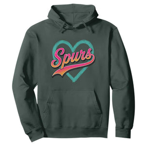 Retro Spurs Nickname Hoodie Vintage Hoops Fan Gift