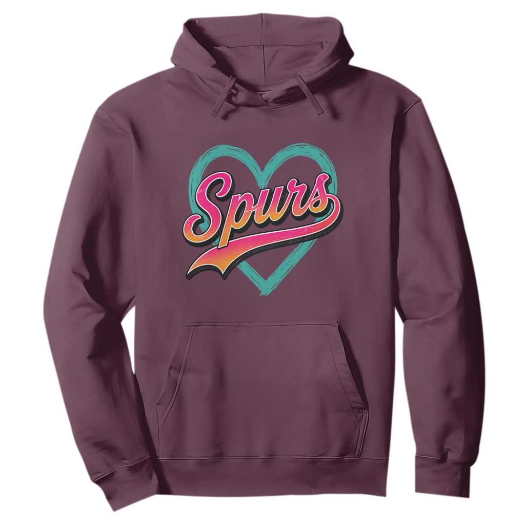 Retro Spurs Nickname Hoodie Vintage Hoops Fan Gift