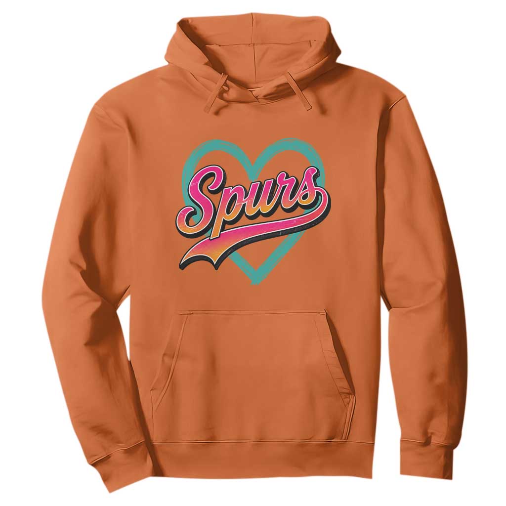Retro Spurs Nickname Hoodie Vintage Hoops Fan Gift