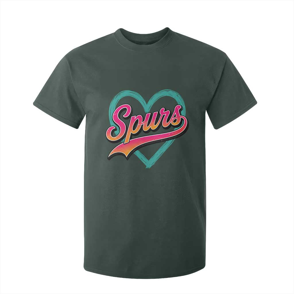 Retro Spurs Nickname T Shirt For Kid Vintage Hoops Fan Gift