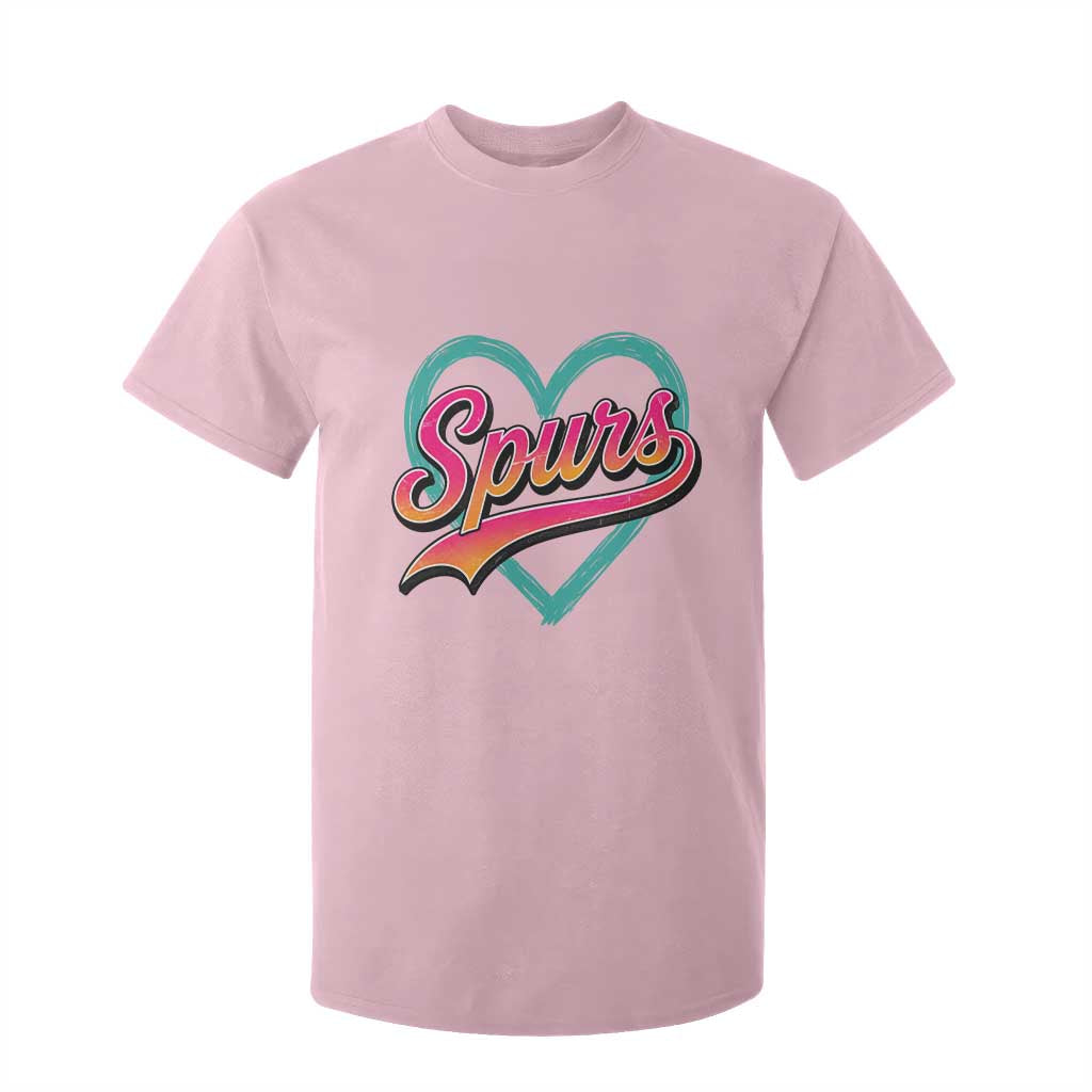 Retro Spurs Nickname T Shirt For Kid Vintage Hoops Fan Gift
