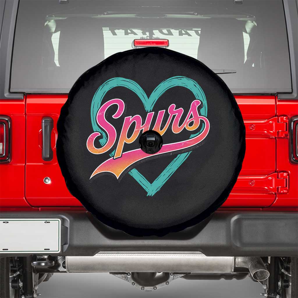 Retro Spurs Nickname Spare Tire Cover Vintage Hoops Fan Gift