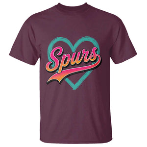 Retro Spurs Nickname T Shirt Vintage Hoops Fan Gift