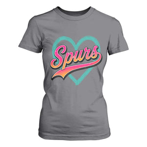 Retro Spurs Nickname T Shirt For Women Vintage Hoops Fan Gift
