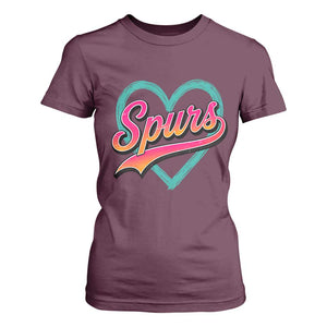Retro Spurs Nickname T Shirt For Women Vintage Hoops Fan Gift