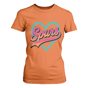 Retro Spurs Nickname T Shirt For Women Vintage Hoops Fan Gift