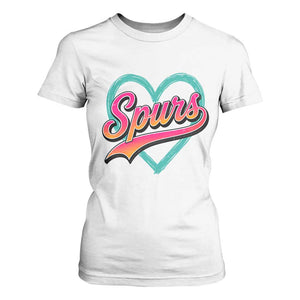 Retro Spurs Nickname T Shirt For Women Vintage Hoops Fan Gift