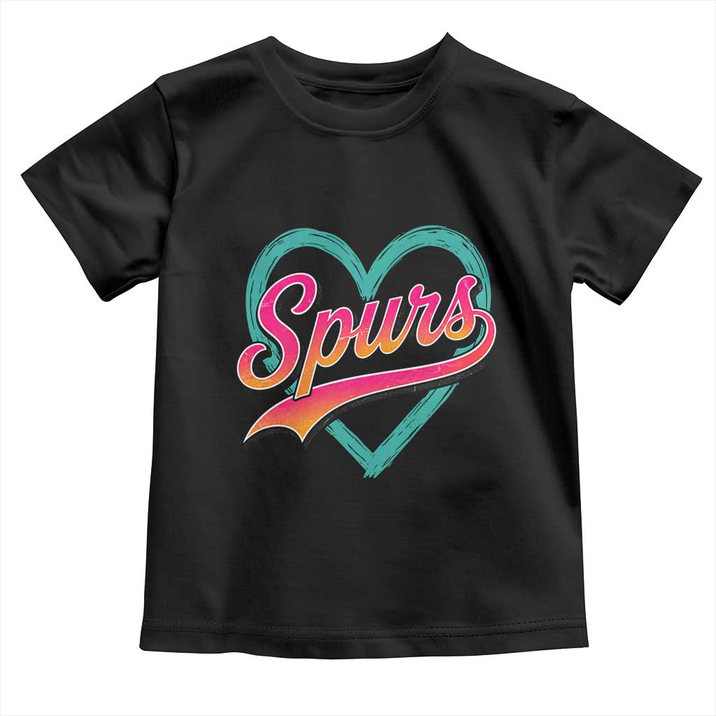 Retro Spurs Nickname Toddler T Shirt Vintage Hoops Fan Gift