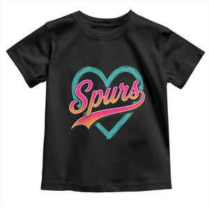 Retro Spurs Nickname Toddler T Shirt Vintage Hoops Fan Gift
