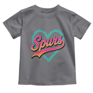 Retro Spurs Nickname Toddler T Shirt Vintage Hoops Fan Gift