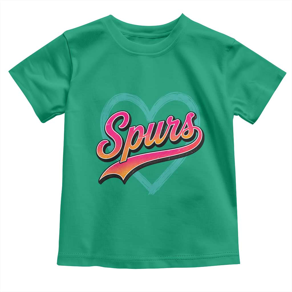 Retro Spurs Nickname Toddler T Shirt Vintage Hoops Fan Gift