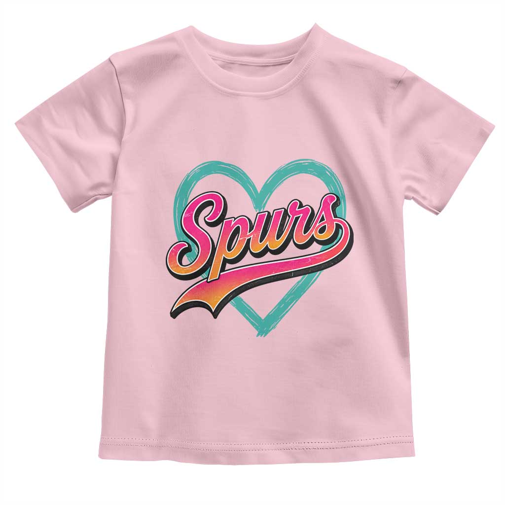 Retro Spurs Nickname Toddler T Shirt Vintage Hoops Fan Gift