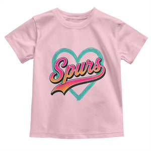 Retro Spurs Nickname Toddler T Shirt Vintage Hoops Fan Gift