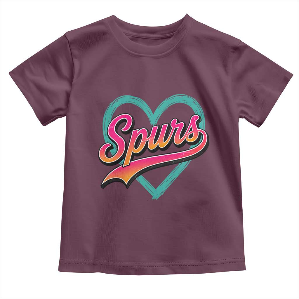 Retro Spurs Nickname Toddler T Shirt Vintage Hoops Fan Gift