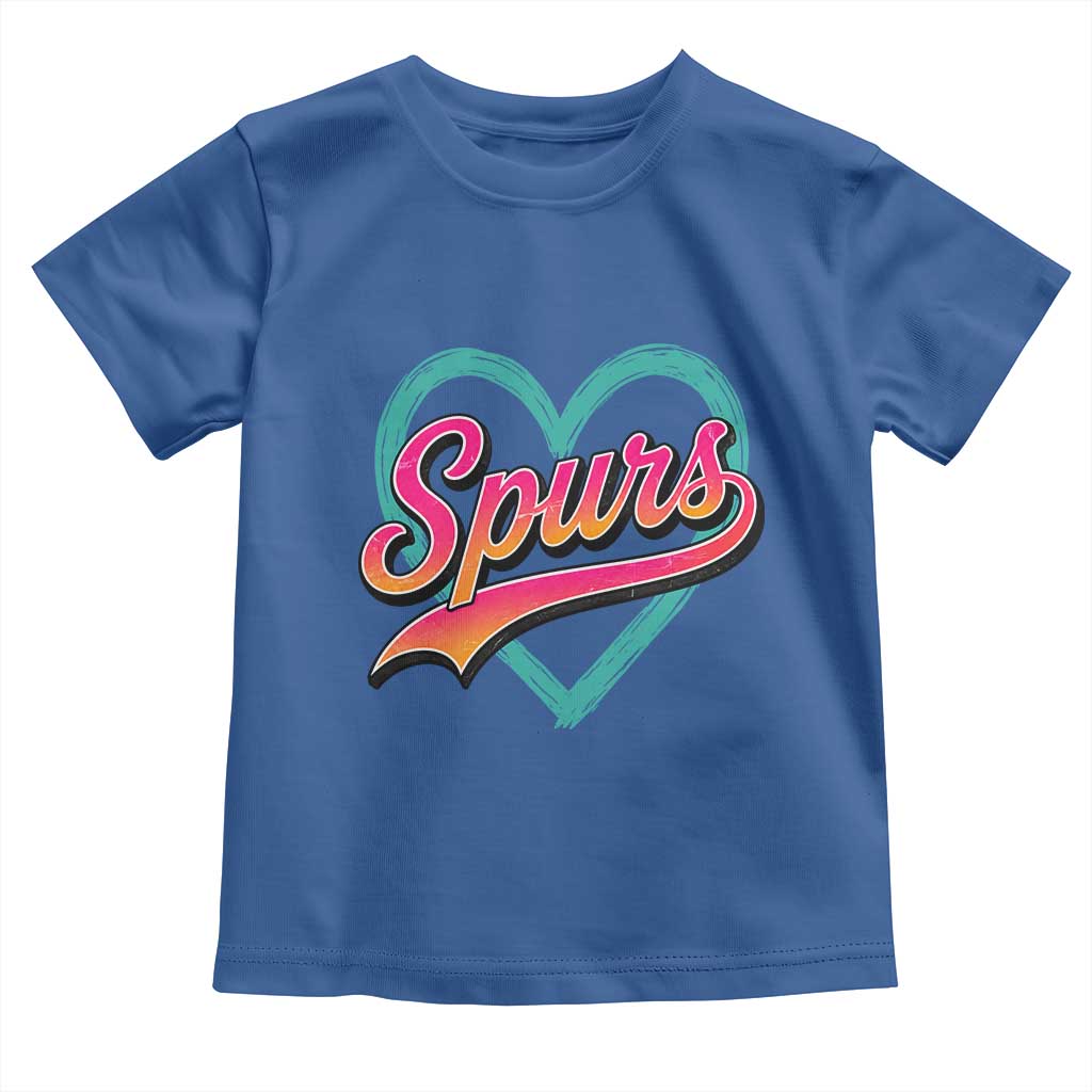 Retro Spurs Nickname Toddler T Shirt Vintage Hoops Fan Gift