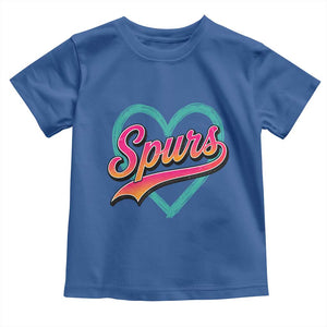 Retro Spurs Nickname Toddler T Shirt Vintage Hoops Fan Gift