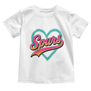 Retro Spurs Nickname Toddler T Shirt Vintage Hoops Fan Gift