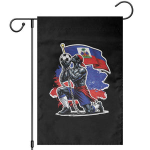 Proud Haiti Soccer Fan Garden Flag Ayiti Heritage Pride