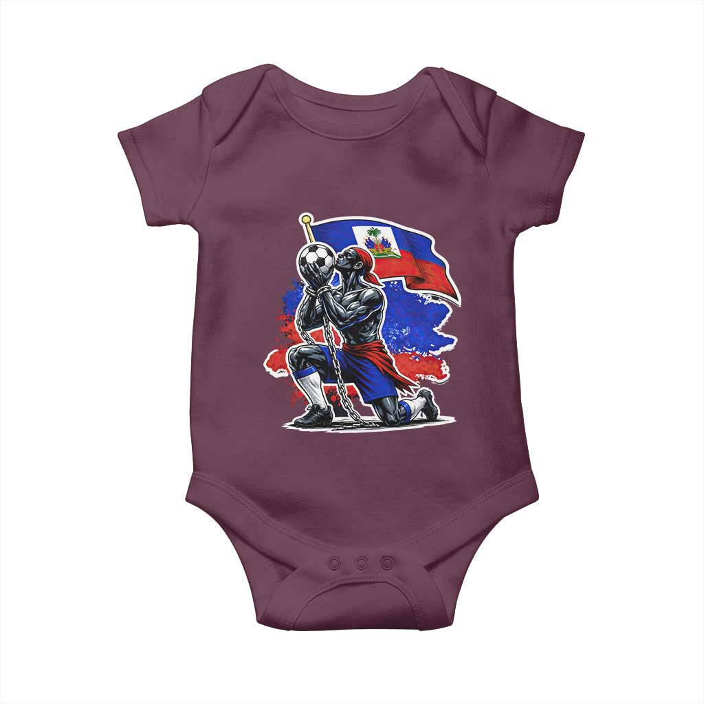 Proud Haiti Soccer Fan Baby Onesie Ayiti Heritage Pride