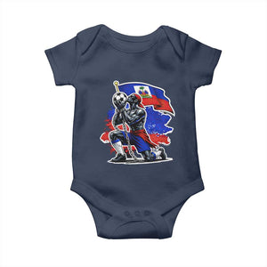 Proud Haiti Soccer Fan Baby Onesie Ayiti Heritage Pride