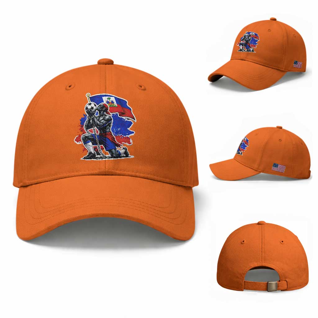 Proud Haiti Soccer Fan Baseball Cap Ayiti Heritage Pride