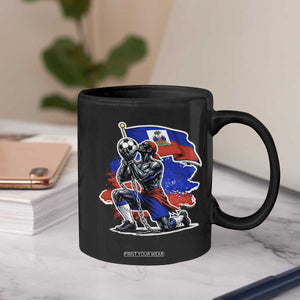 Proud Haiti Soccer Fan Coffee Mug Ayiti Heritage Pride