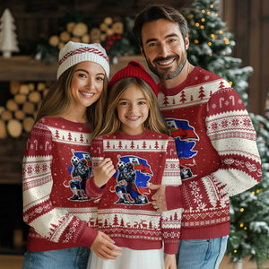 Proud Haiti Soccer Fan Ugly Christmas Sweater Ayiti Heritage Pride