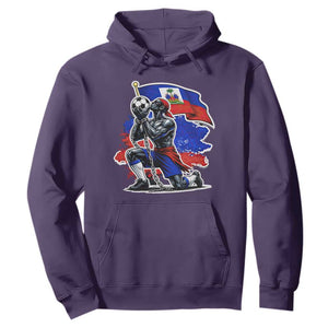 Proud Haiti Soccer Fan Hoodie Ayiti Heritage Pride