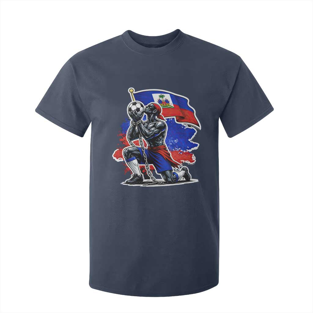 Proud Haiti Soccer Fan T Shirt For Kid Ayiti Heritage Pride
